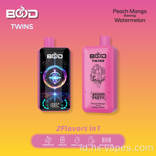 Harga grosir Bood Twins 46000 Puffs